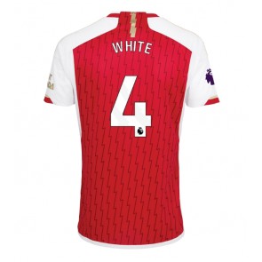 Arsenal Benjamin White #4 Domácí Dres 2023-24 Krátký Rukáv